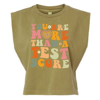 You Are More Than A Test Score Teacher Testing Test Day Garment-Dyed Women's Muscle Tee