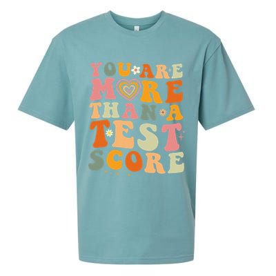 You Are More Than A Test Score Teacher Testing Test Day Sueded Cloud Jersey T-Shirt