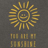 You Are My Sunshine Cotton Canvas Backpack