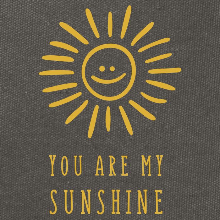You Are My Sunshine Cotton Canvas Backpack