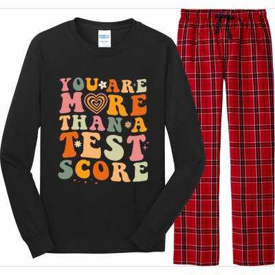 You Are More Than A Test Score Teacher Testing Test Day Long Sleeve Pajama Set