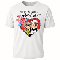 You Are My Greatest Adventure His Carl Her Ellie Happy Valentine's Day Cooling Performance Crew T-Shirt