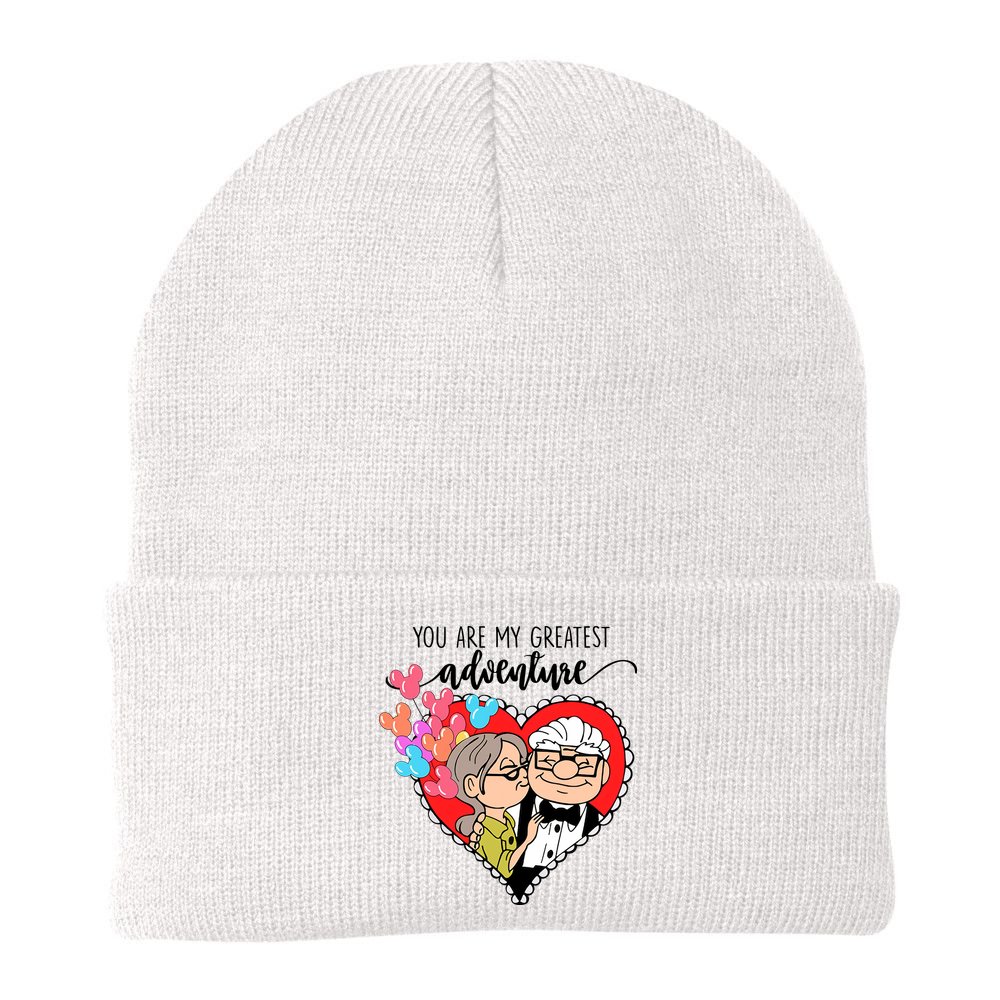You Are My Greatest Adventure His Carl Her Ellie Happy Valentine's Day Beanie