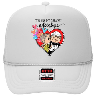 You Are My Greatest Adventure His Carl Her Ellie Happy Valentine's Day Trucker Hat