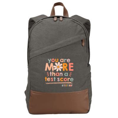 You Are More Than A Test Score Teacher Testing Test Day Cotton Canvas Backpack