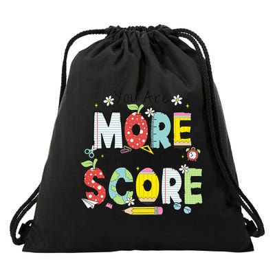 You Are More Than A Test Score Testing Day Women Drawstring Bag