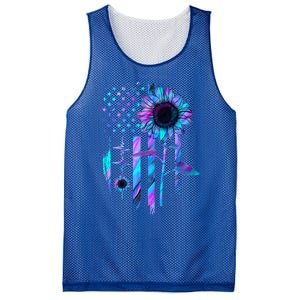 You Are My Sunshine Sunflower American Flag Usa Patriotic Gift Mesh Reversible Basketball Jersey Tank