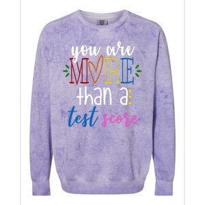 You Are More Than A Test Score Colorblast Crewneck Sweatshirt