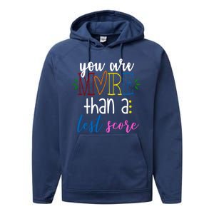 You Are More Than A Test Score Performance Fleece Hoodie