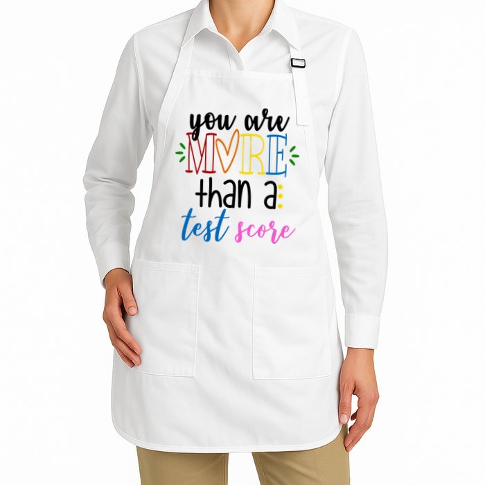 You Are More Than A Test Score Full-Length Apron With Pockets