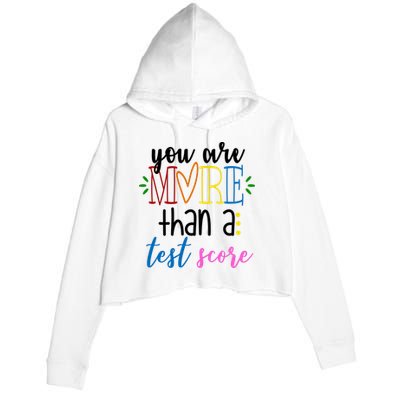 You Are More Than A Test Score Crop Fleece Hoodie
