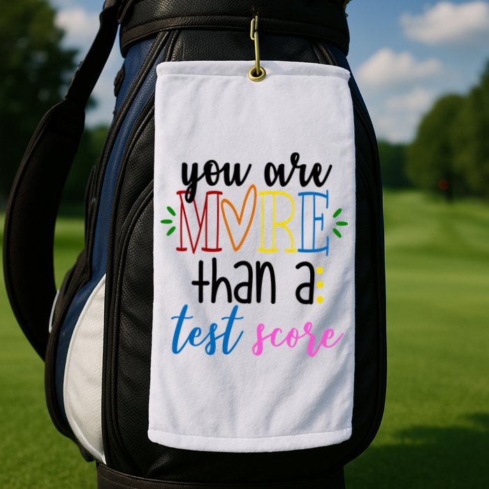 You Are More Than A Test Score Golf Towel