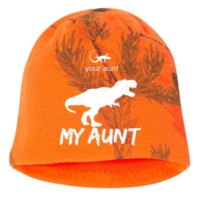 Your Aunt My Aunt Funny Lizard Cute Auntie Dinosaur Family Kati - Camo Knit Beanie