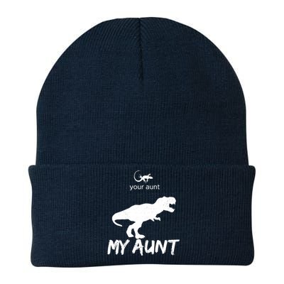 Your Aunt My Aunt Funny Lizard Cute Auntie Dinosaur Family Knit Cap Winter Beanie