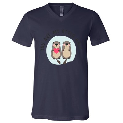 You Are My Otter Half – Funny Otter Lover V-Neck T-Shirt