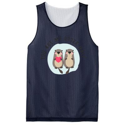 You Are My Otter Half – Funny Otter Lover Mesh Reversible Basketball Jersey Tank