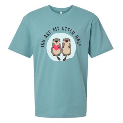 You Are My Otter Half – Funny Otter Lover Sueded Cloud Jersey T-Shirt