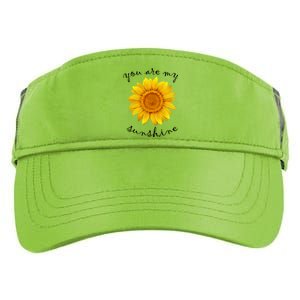 You Are My Sunshine Sunflower Adult Drive Performance Visor