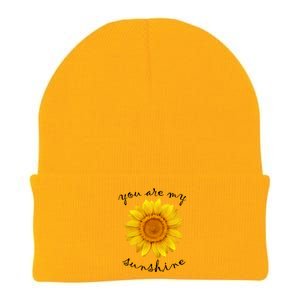 You Are My Sunshine Sunflower Knit Cap Winter Beanie