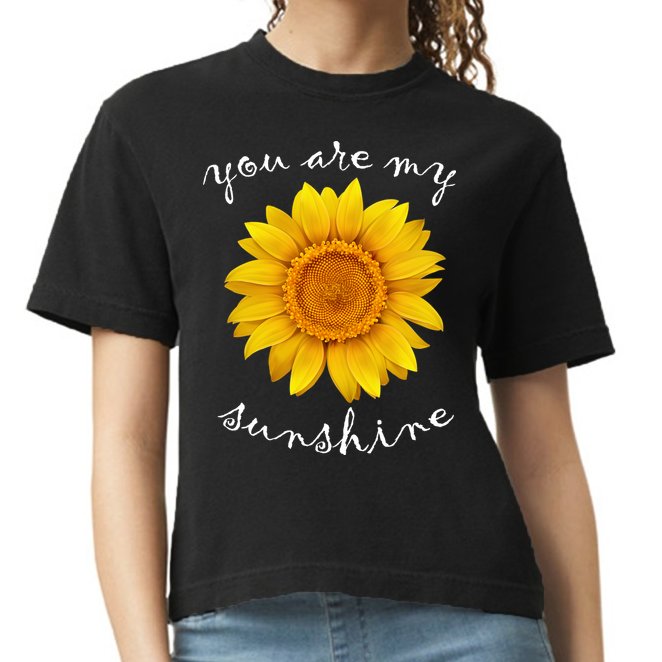 You Are My Sunshine Sunflower Comfort Colors Boxy T-Shirt