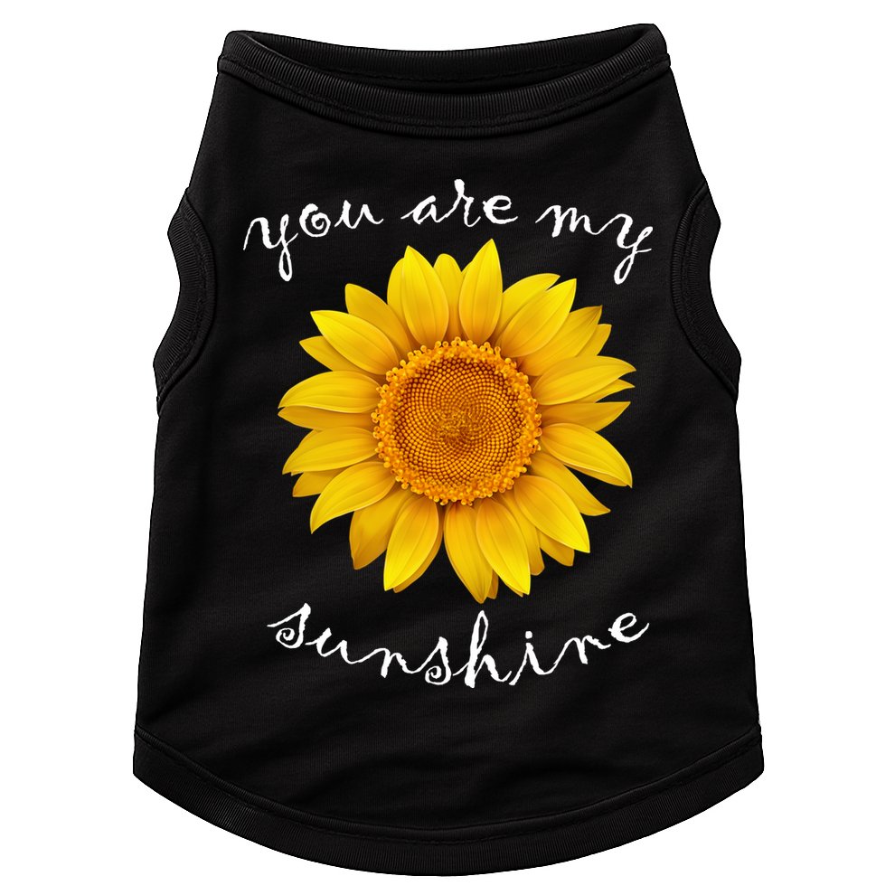 You Are My Sunshine Sunflower Doggie Tank
