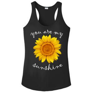 You Are My Sunshine Sunflower Ladies PosiCharge Competitor Racerback Tank