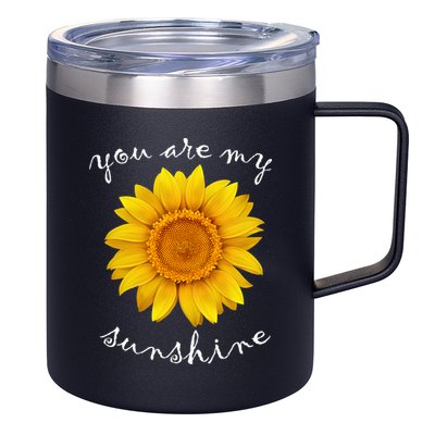 You Are My Sunshine Sunflower 12oz Stainless Steel Coffee Mug