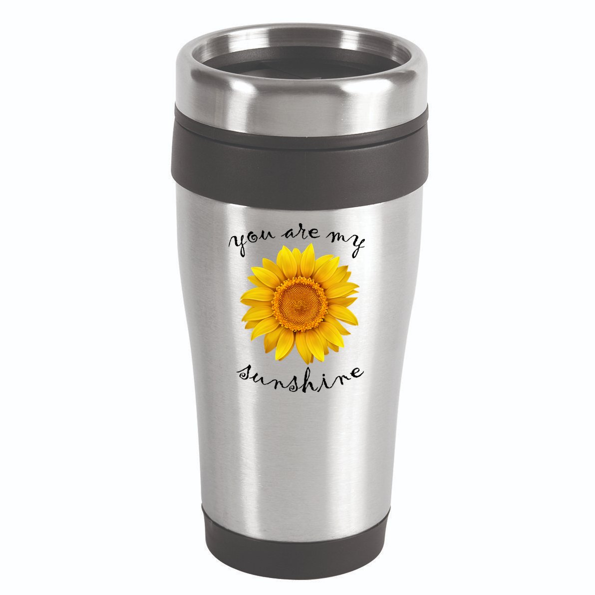 You Are My Sunshine Sunflower 16oz Travel Tumbler