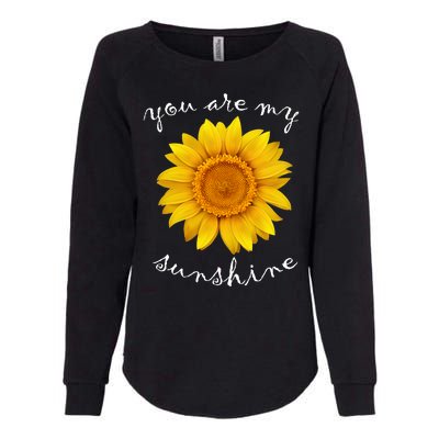 You Are My Sunshine Sunflower Womens California Wash Sweatshirt