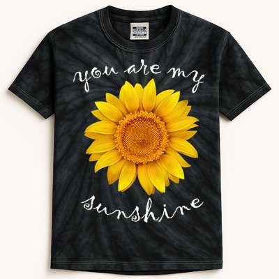 You Are My Sunshine Sunflower Kids Tie-Dye T-Shirt