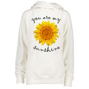 You Are My Sunshine Sunflower Womens Funnel Neck Pullover Hood