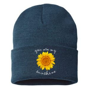 You Are My Sunshine Sunflower Sustainable Knit Beanie