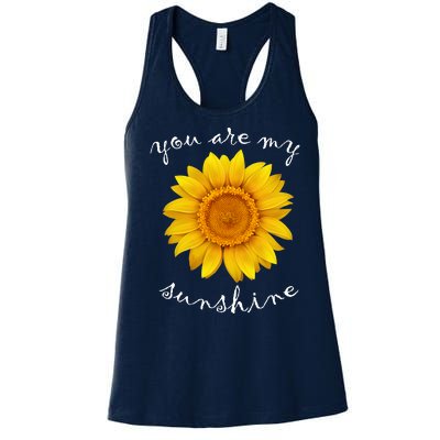 You Are My Sunshine Sunflower Women's Racerback Tank