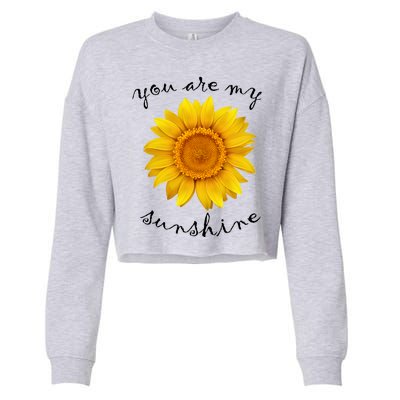 You Are My Sunshine Sunflower Cropped Pullover Crew