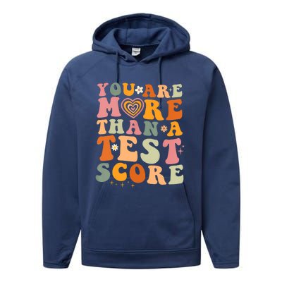 You Are More Than A Test Score Teacher Testing Test Day Performance Fleece Hoodie