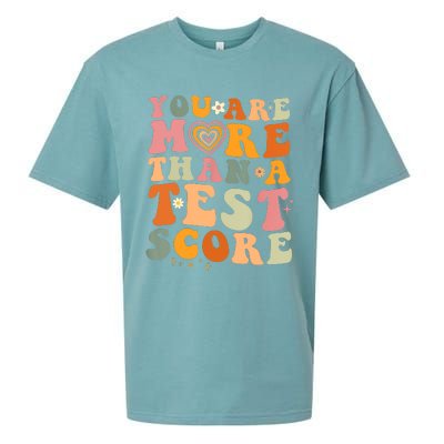 You Are More Than A Test Score Teacher Testing Test Day Sueded Cloud Jersey T-Shirt