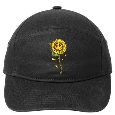 You Are My Sunshine Sunflowers 7-Panel Snapback Hat