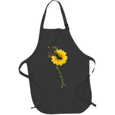 You Are My Sunshine Half Sunflower Dachshund Dog Funny Apron
