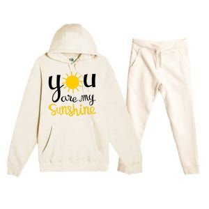 You Are My Sunshine Gift Premium Hooded Sweatsuit Set