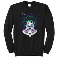 Yoga Astronaut Mandala Zen Meditation Lotus Pose Tall Sweatshirt