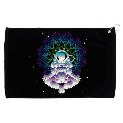 Yoga Astronaut Mandala Zen Meditation Lotus Pose Grommeted Golf Towel