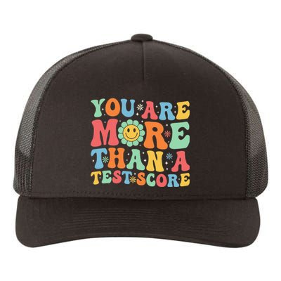 You Are More Than A Test Score Groovy Teacher Testing Day Yupoong Adult 5-Panel Trucker Hat