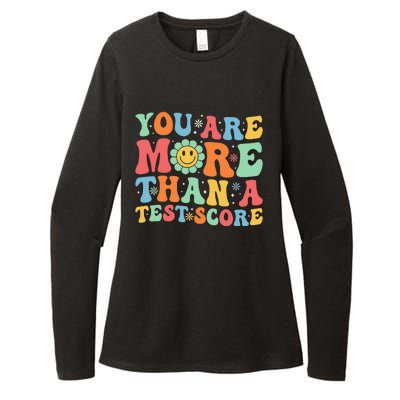 You Are More Than A Test Score Groovy Teacher Testing Day Womens CVC Long Sleeve Shirt