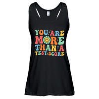 You Are More Than A Test Score Groovy Teacher Testing Day Ladies Essential Flowy Tank