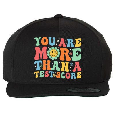 You Are More Than A Test Score Groovy Teacher Testing Day Wool Snapback Cap