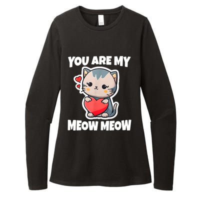 You Are My Meow Meow Valentine Happy Valentine's Day Womens CVC Long Sleeve Shirt