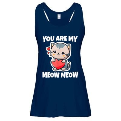 You Are My Meow Meow Valentine Happy Valentine's Day Ladies Essential Flowy Tank