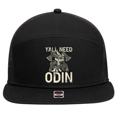 Y All Need Odin Viking 7 Panel Mesh Trucker Snapback Hat