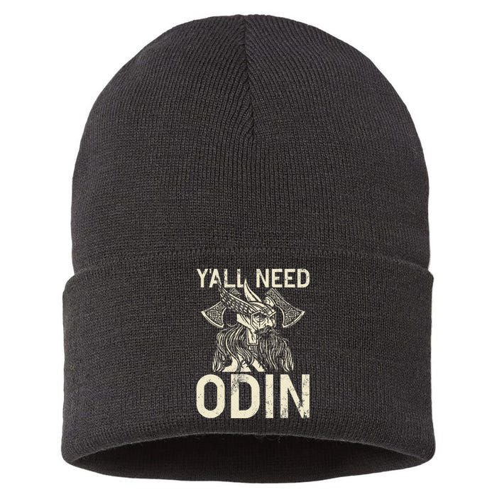 Y All Need Odin Viking Sustainable Knit Beanie