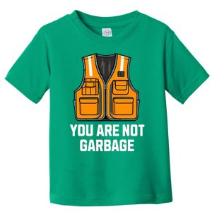 You Are Not Garbage Trump Wearing Vest Toddler T-Shirt